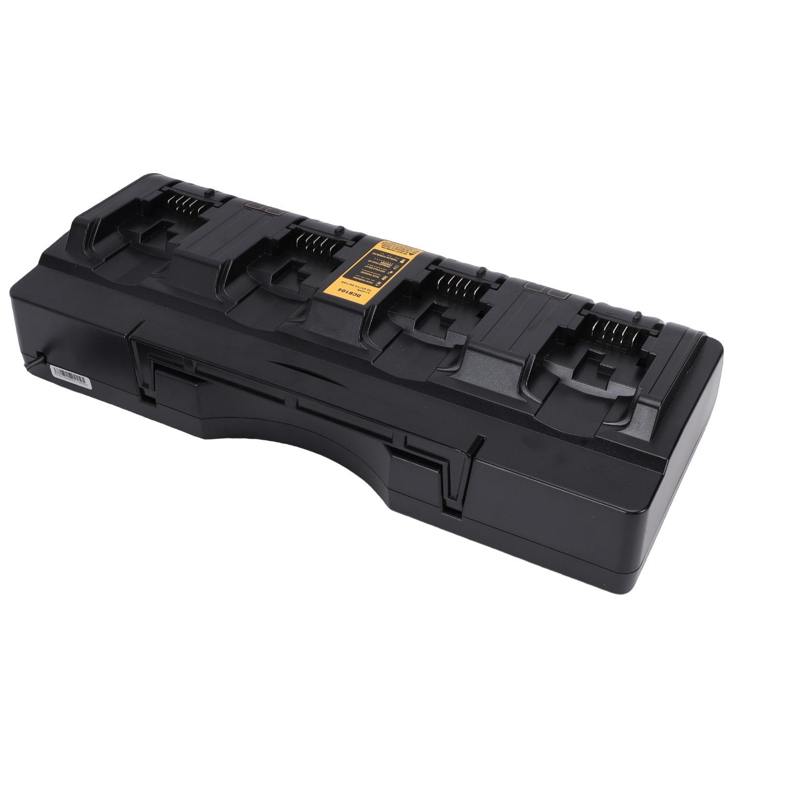 4 Port Power Tool Battery   Fit for  104  127  182  184  200 Lithium Ion Battery Charging Station Black