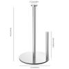 Stainless Steel Vertical Desktop Tissue and Toilet Paper Holder for Hotel Kitchen