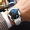 BINBOND Rhombus Alloy Men's Quartz Watch - Douyin Trendy Couples Edition