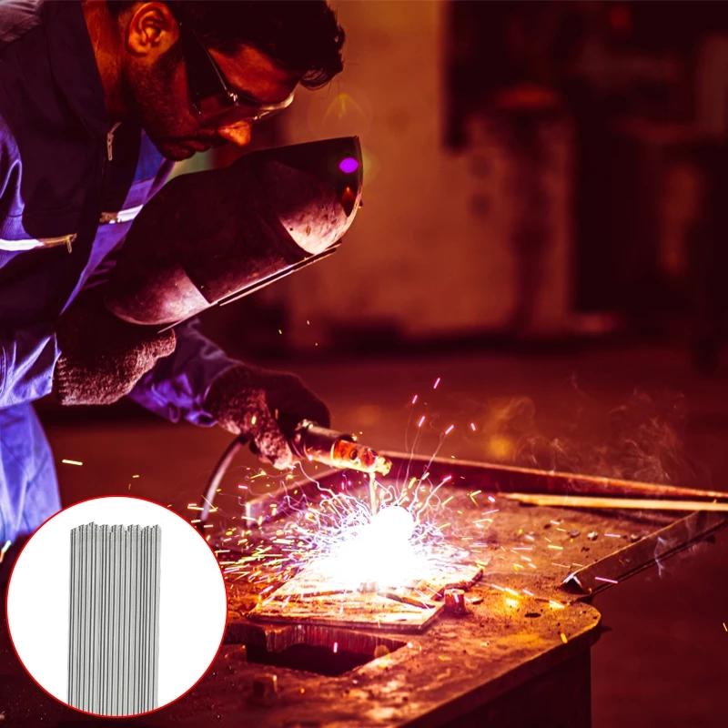 10/20Pcs Aluminum Welding Wire Solid Core Easy Melt Indust Aluminum Weld Bars Low Temperature Welding Rods Repair for Soldering Bicycle Locomotive