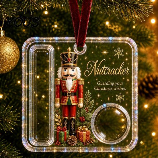 Buntes Hängendes Geldornament Weihnachts-Bargeldgeschenk-Ornament, Acryl-Feiertagshalter für Bargeld, Lustiger Weihnachtsmann Einzigartiges Familien-Schneemann-Engel-Elch Weihnachten