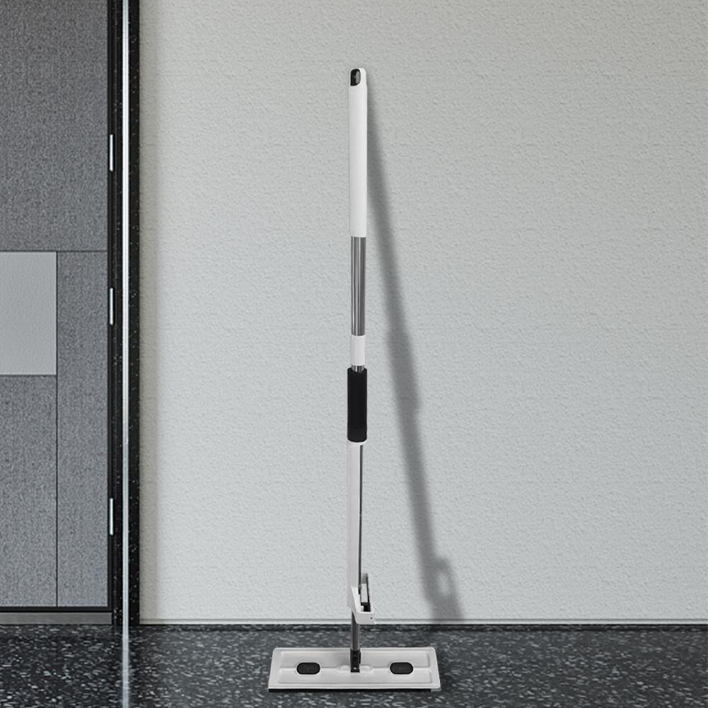 Microfiber Mop Automatic Water Squeezing Dust Dry Wet Mop Adjustable Long Handle with Reusable Pads for All Floor Types&Windows
