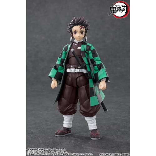 TAMASHII NATIONS S.H.Figuarts Demon Slayer: Kimetsu No Yaiba Tanjiro Kamado, Approximately 140mm, PVC & ABS Painted Action Figure