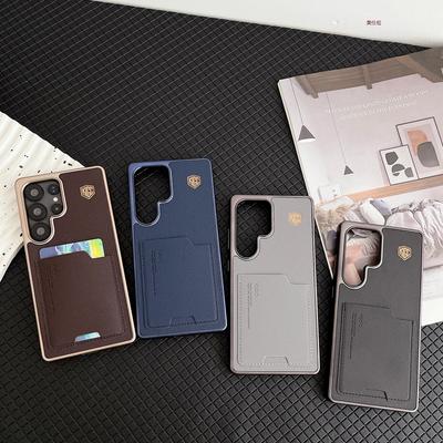 Étui en cuir pour Samsung S25 Ultra, S24u et S23u (compatible avec les modèles S25 et S24u, ainsi qu'avec les modèles S24u et S23u). Convient aux hommes et aux femmes.