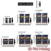 2D FLAT PRINTING 2pcs Curtains (Without Rod) Starry Night Garden Fashionable Chic Curtains Versatile Polyester Curtains weet