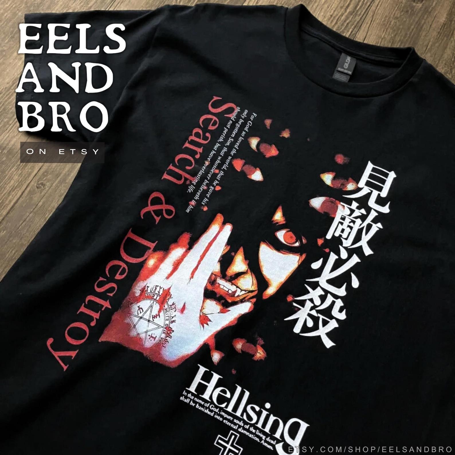 SEARCH & DESTROY - HELLSING - Alucard - Unisex T-Shirt - (choose your t-shirt option) L
