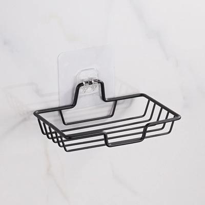 Seifenhalter aus Edelstahl fürs Badezimmer, Wandmontage, kein Bohren, Küchenschwammablage, Organizer, klebrige Duschseifenschale