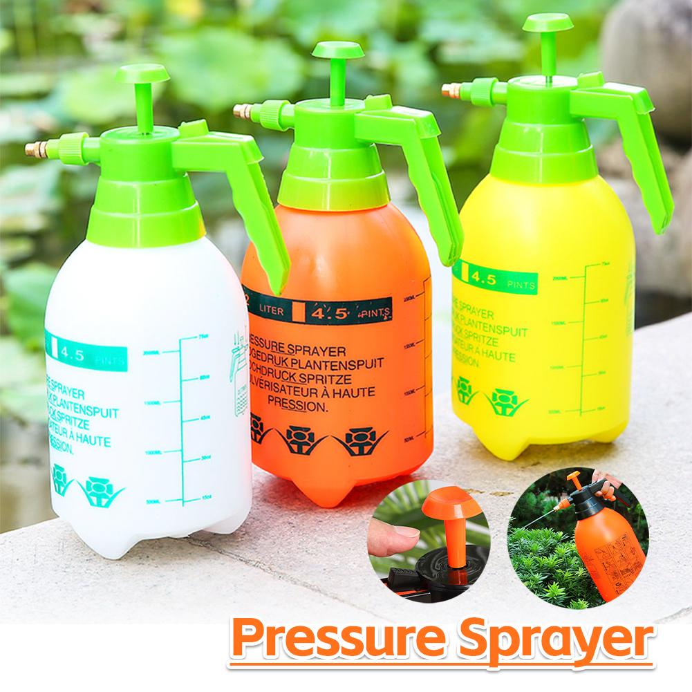 2L Pressure Sprayer with Adjustable Nozzle Handheld Garden Pump Sprayer Lawn and Garden Care for Yard Weeds Plant and Cleaning