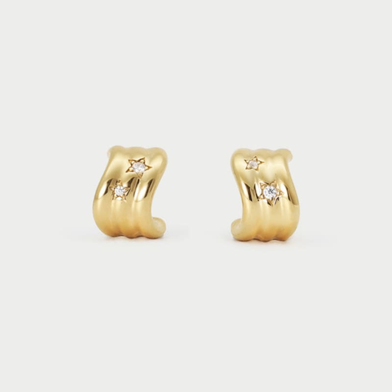 CUD Aurora Stella Hoop Earring