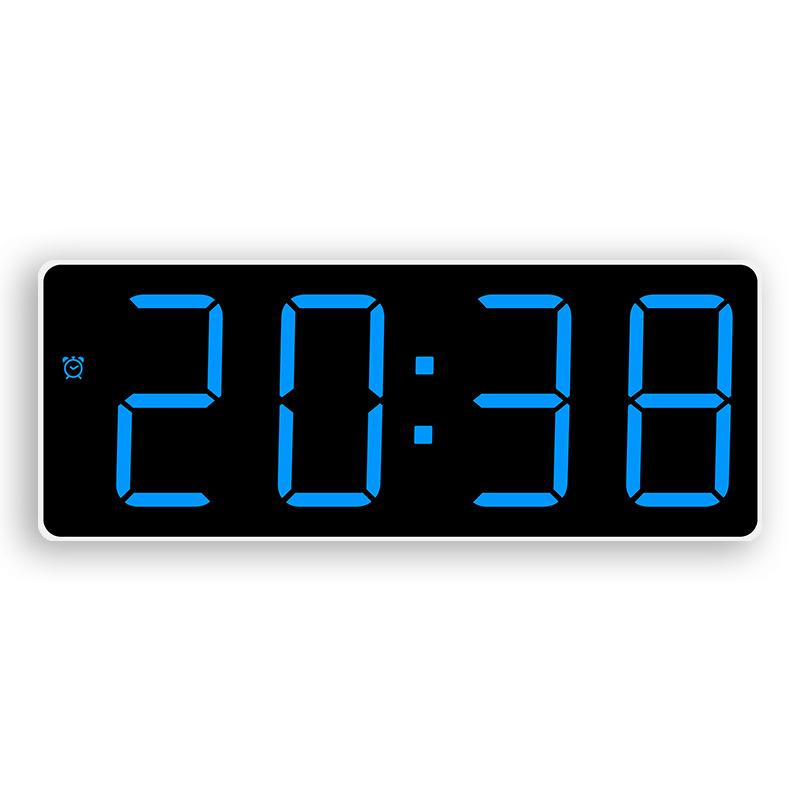 Korean version LED clock simple large font color alarm clock temperature display bedside clock GH9005