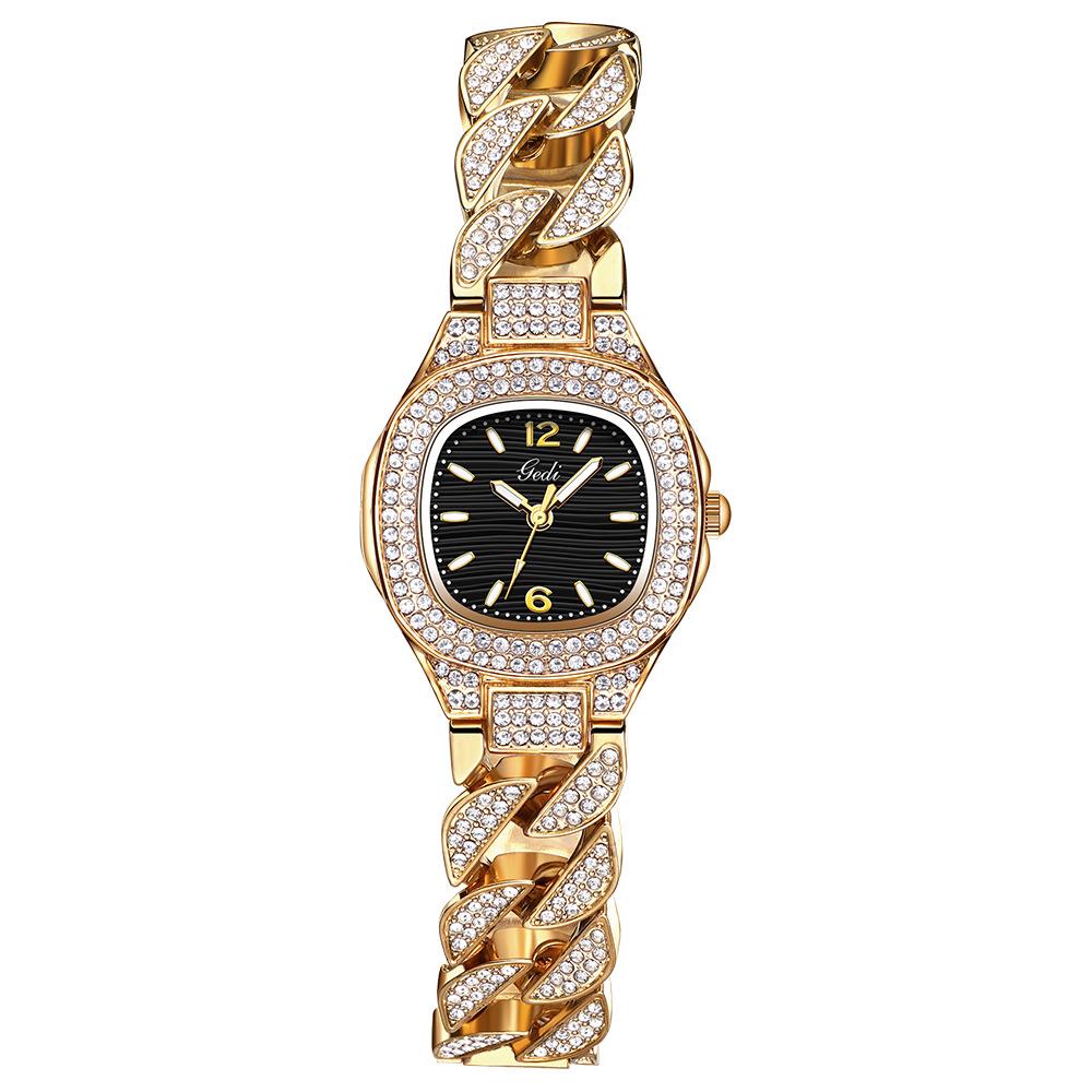 Light Luxury Exquisite Full Diamond Bracelet Watch Women'S Fashion Trend Shiny Gypsophila Personality Quartz Watch