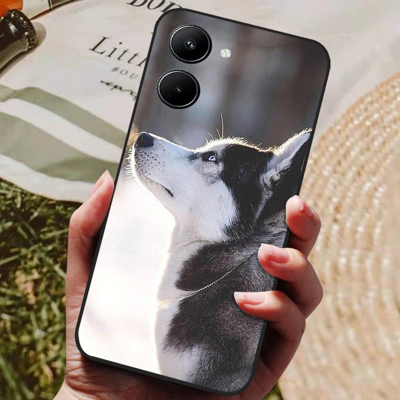 Etui do Realme 10 4G Czarne Miękki Silikon Odporne na Wstrząsy Pokrowiec do Telefonów Realme 10 2022 Realme10 C33 C 33 4G Ochronne Fundas