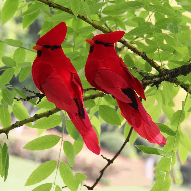 Artificial Bird Garden Green Plant Home Decoration Clip Prop Manufacturer Direct Feather Flapper Handicraft Bird Wholesale