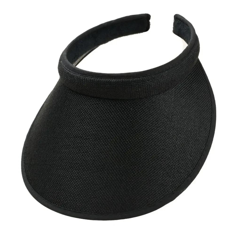 Summer Wide Brim Sun Visor Hat Adjustable UV Protection Golf Hat Portable Lightweight Sports Cap Casual Beach Cap for Women Men