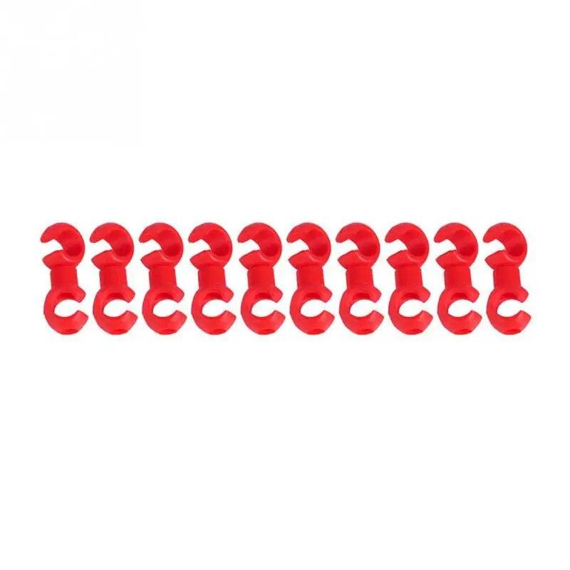 10Pcs Bike Cable Clips Bicycle Brake Cable Clips Rotating SHook Bike MTB Brake Gear Housing Fixing Holder Guide Buckle Clips