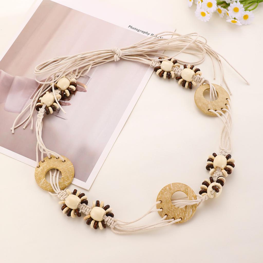 Bohemian Accessories Ethnic Waist Rope Dress Waist Chain Retro New Style Woven Belt Women's Belt