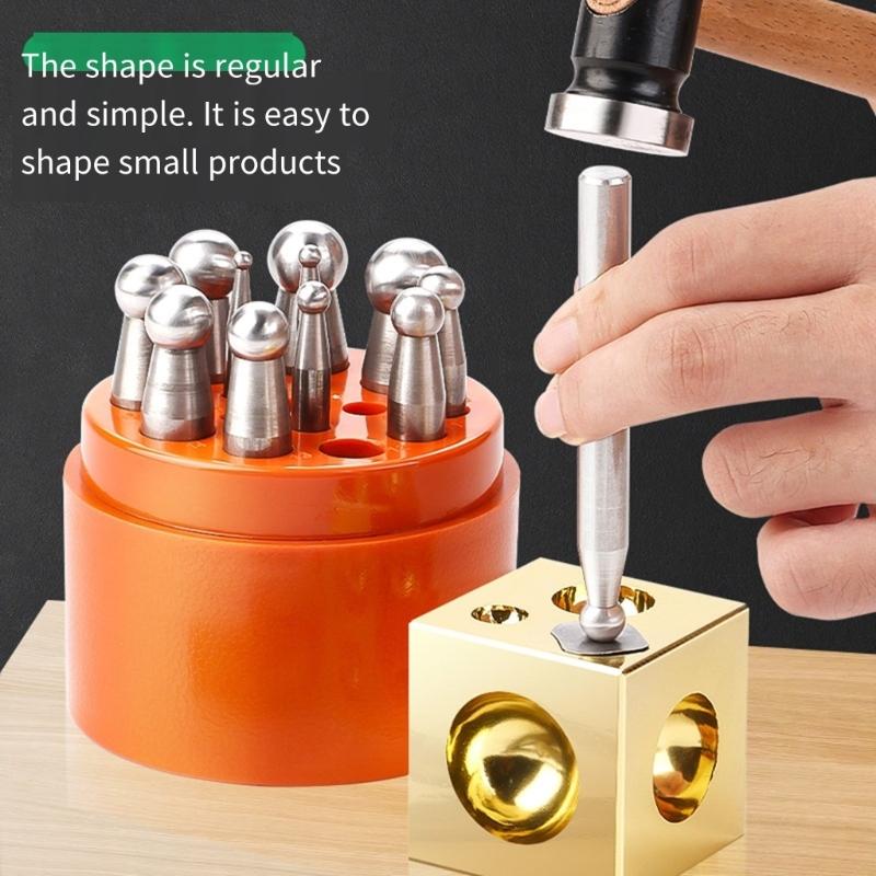 Jewelry Making Punch Set High Strength Steel Jewelry Forming Tool Perfect for Precisions Goldsmith Crafting and Projects