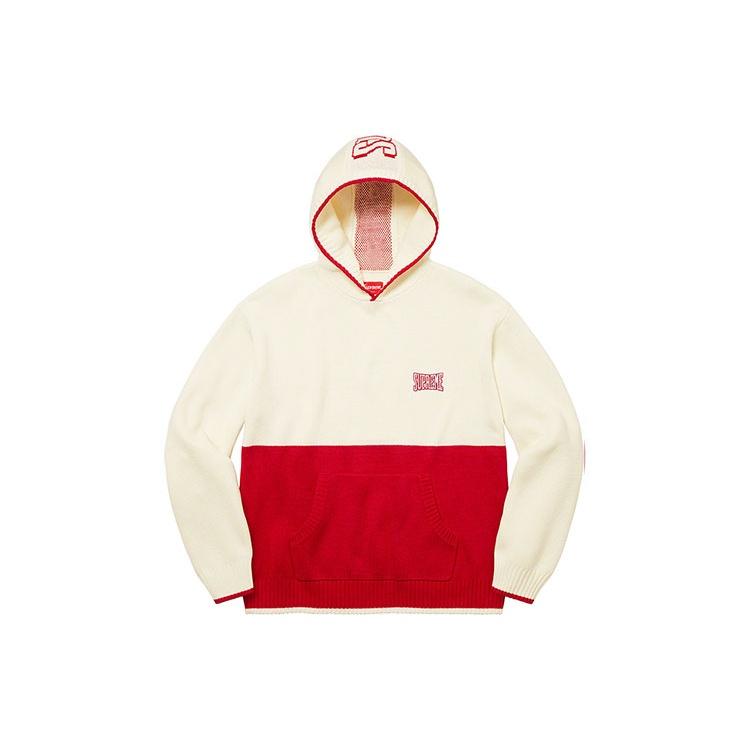 Supreme 2-Tone Hooded Sweater 'Black White' Men's SUP-FW21-226