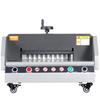 Cortadora de Papel Eléctrica, Ancho de Corte de 13" /330.2mm, Grosor de Corte de 1.57"/40mm, Máquina Cortadora de Papel de Escritorio con Control de Botón, Papel Eléctrico