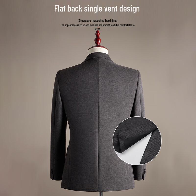 ROMON Men's Waffle Weave Business Casual Blazer