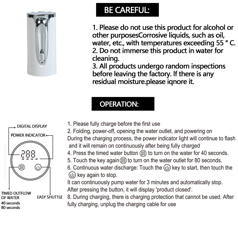 2025 New USB Electric Water Pump Portable Siphon Transfer for Bucket Drum Aquarium Outdoor Camping Home Garden Water Dispenser