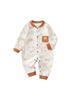 Autumn/Winter Pure Cotton Bodysuit for Babies - No-Bone Design for Indoors & Outdoors