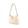 Tory Burch Spring Summer 2022 Zipper Closure Quilted Lambskin Underarm Mini Tote Shoulder Bag Women Bags Cheese-White 87178-136
