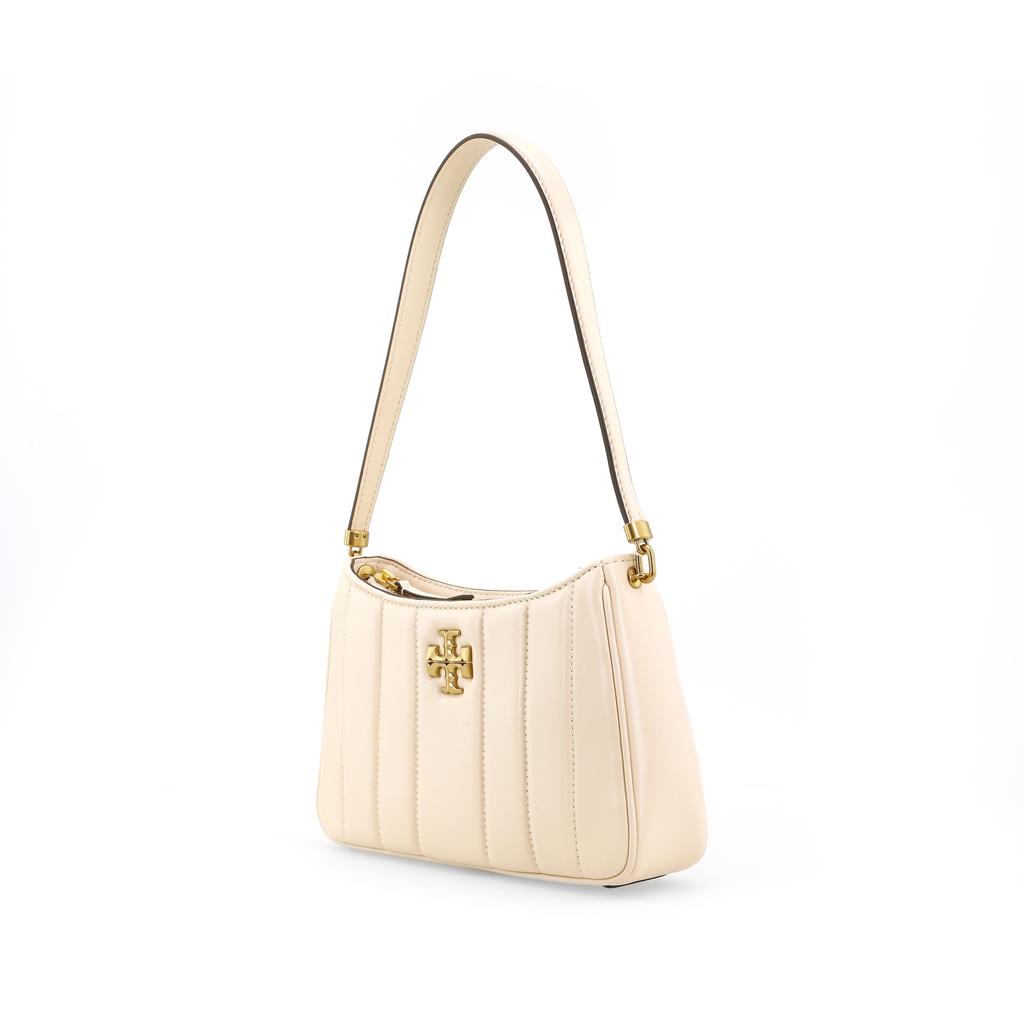 Tory Burch Spring Summer 2022 Zipper Closure Quilted Lambskin Underarm Mini Tote Shoulder Bag Women Bags Cheese-White 87178-136