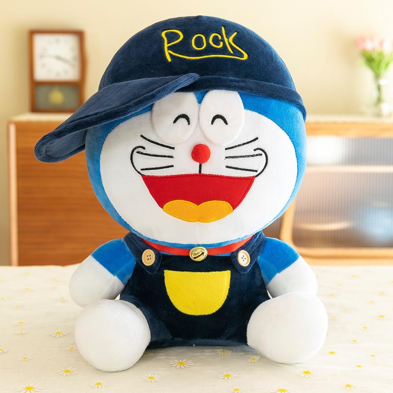 

Creative jingle cat doll robot cat dressed with hat Doraemon plush toy large cute children s gift 60cm/1.2kg