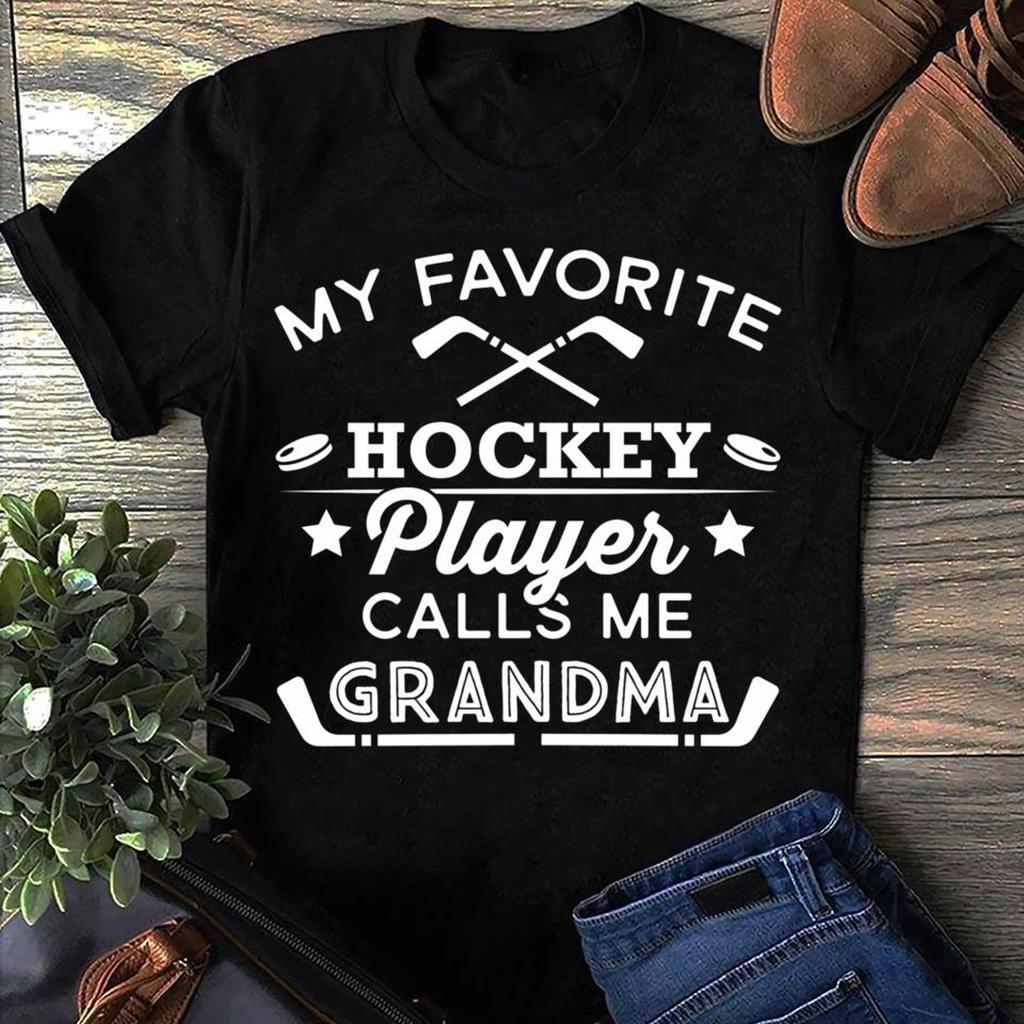 Mein Lieblings-Eishockeyspieler nennt mich Oma - Eishockeyspieler - Eishockey-Liebhaber - T-Shirt Eishockeyspieler Geschenk Hockey