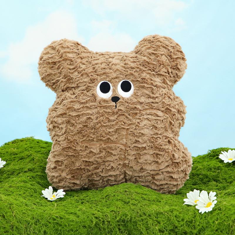 

Плюшевая игрушка Большой Глазастый Пес, Украшения для комнаты, Детский Рождественский подарок, ПП Хлопок коричневый