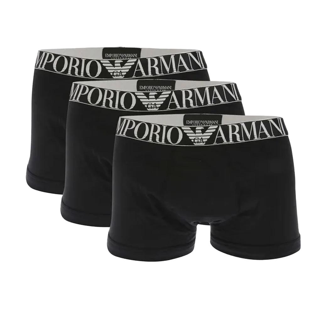 Emporio Armani Mens Eagle Logo Boxer Shorts (Pack of 3)