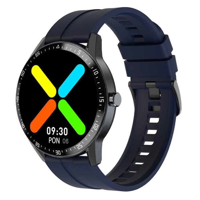 Smartwatch Męski G. Rossi Sw018-5 Black/Blue (Sg012E) Własne Tarcze