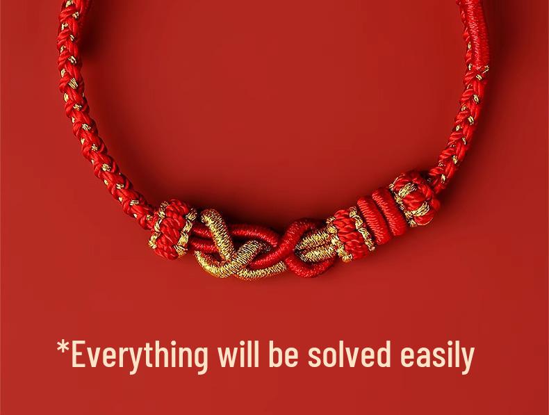 2025 Year of the Snake Zodiac Protection: Red String Bracelet for Snake, Pig, Tiger, Monkey