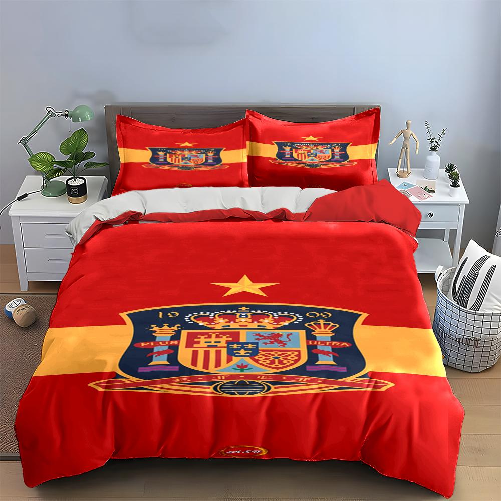 Set Biancheria da Letto Bandiera Spagnola Set Biancheria da Letto (1 copripiumino, 2 federe, piumino non incluso)