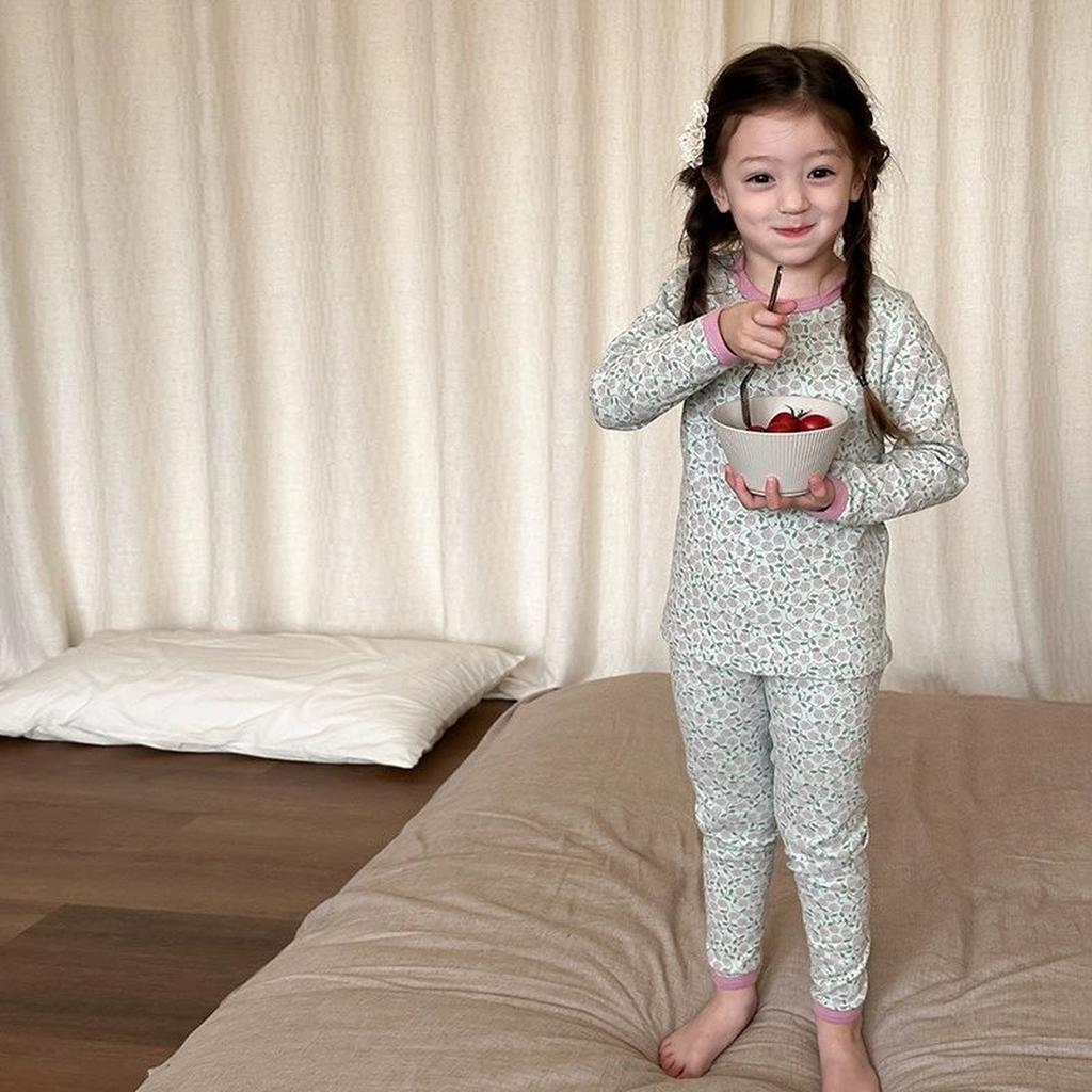 Unisex Kids Cotton Pajama Set - Cartoon Print Homewear