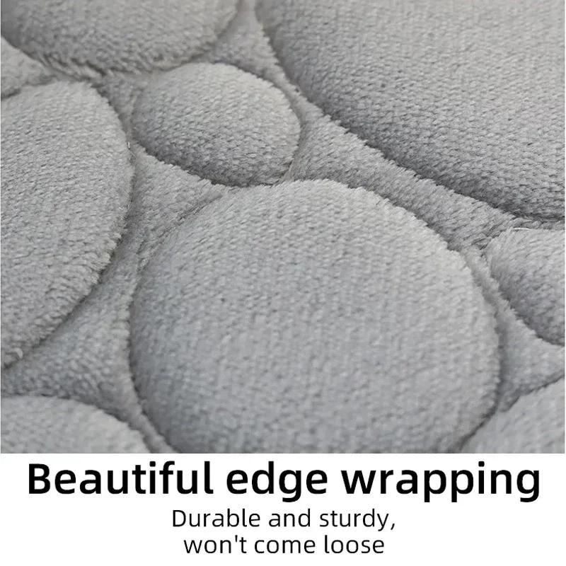 3PCS/set Bath Mats Non Slip Memory Foam Bathroom Soft Rugs Water Absorption Dry Fast Bath Mat Machine Washable for Home Floor