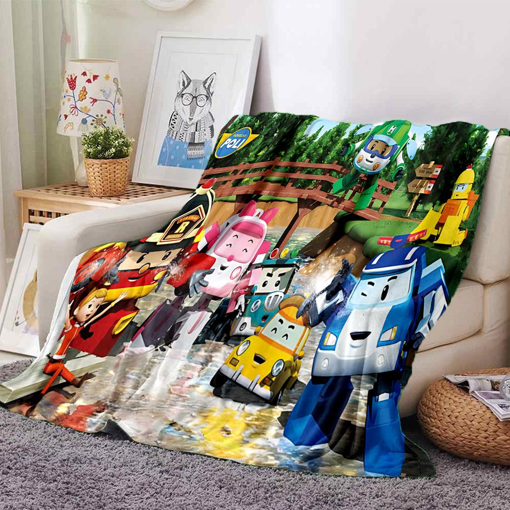 1pc Robotic Heroes Action flannel Blanket for Super Soft Cute Comfort Blanket for Travel Bedding Couch Sofa Blanket Y73061