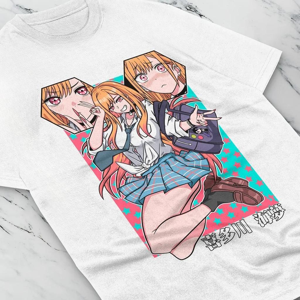 2026 Summer Fashion My Dress Up Darling Tshirt Marin Kitagawa Shirt Wakana Gojo TShirt Anime Tee Cotton All Size Streetwear Y2K