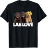 Lab Love Labrador Retriever Chocolate Black Yellow Dog Puppy Gift Unisex T-Shirt