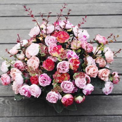 1 bucă flori artificiale trandafir DIY grădină petrecere acasă nuntă vacanță decor artizanat