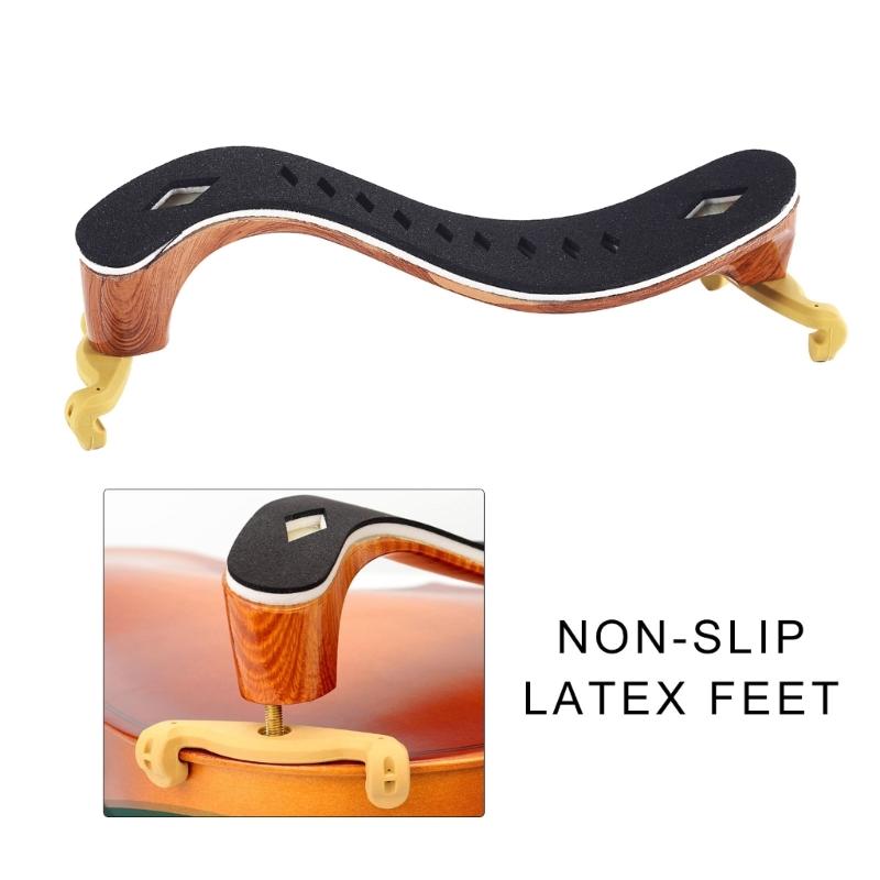 Soft Pad Violin Shoulder Rest Adjustable Violin Holder Strong Simplifying End Rod Mechanism Fine for 1/2 4/4 Violin Rest