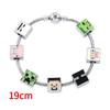 Minecraft Diy Bead Bracelet Kit With Zinc Alloy Charms For Teens And Adults