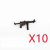 WWI WWII Building Blocks Soldiers Military Accessories Bomb Two-color Gun Mini Brick Weapons Gift Toy AKM Helmet RPG Grenad X026