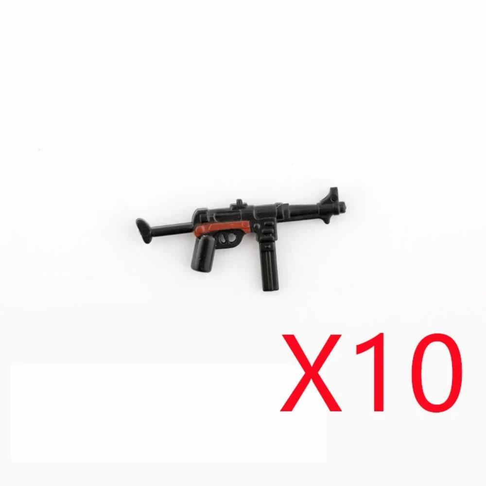 WWI WWII Building Blocks Soldiers Military Accessories Bomb Two-color Gun Mini Brick Weapons Gift Toy AKM Helmet RPG Grenad X026