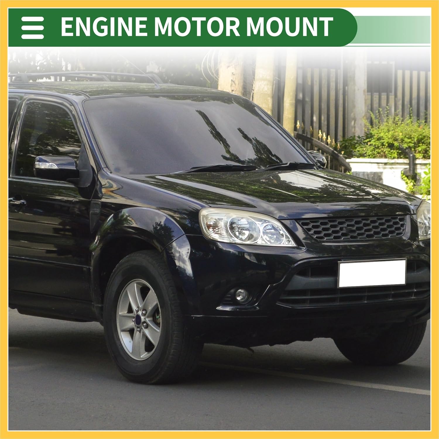 Engine Motor Mount, Transmission Mount, for Ford Escape 1.5L 2015-2019, No.AV6Z6068B, Black, Auto Replacement Parts