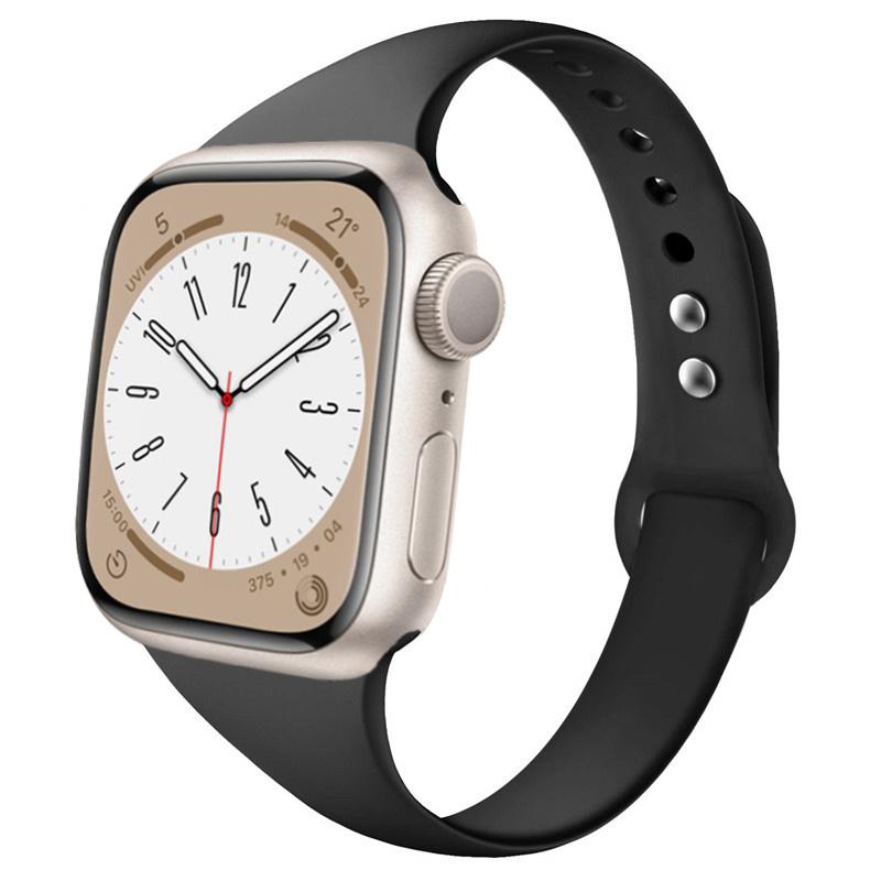 Slim strap for Apple watch ultra 2 3 band 49mm 46mm 44mm 41mm 45mm correa Silicone bracelet iWatch series 11 8 7 3 9 10 SE 40mm