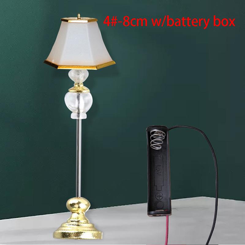 

Кукольный домик, мини-ночник, теплый свет, настольная лампа с батарейным отсеком, кукла, домашний декор 8cm