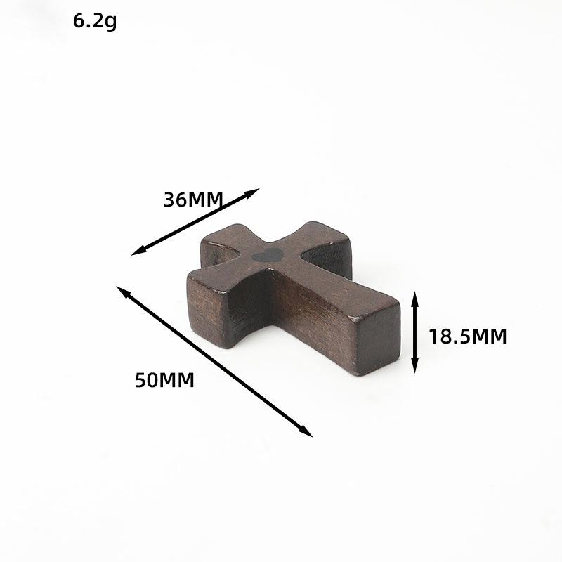 1pcs Wooden Cross Handheld Prayer Cross Small Christian Prayer Cross Encouragement Gift