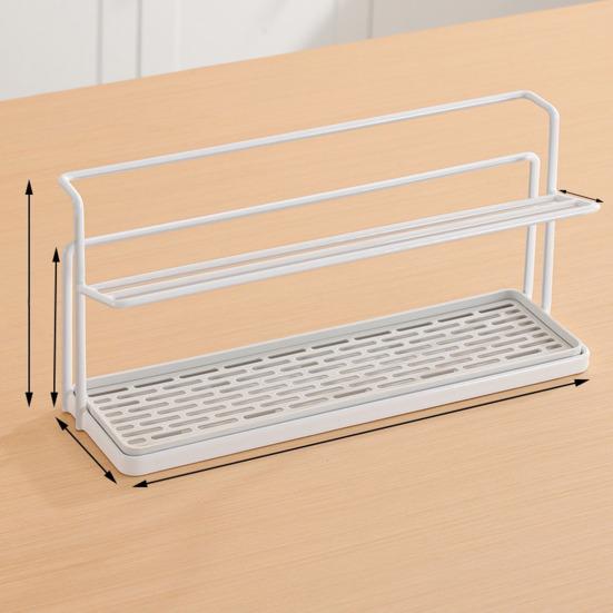 Carbon Steel Drain Cup Holder Upside-Down Design Stable Base Quick Drying Cup Rack Tea Cup Organizer